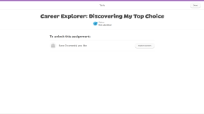 A custom lesson in a student account is open. There is a title and short description. There is a banner indicating that the student needs to save 3 careers before they can complete the lesson.